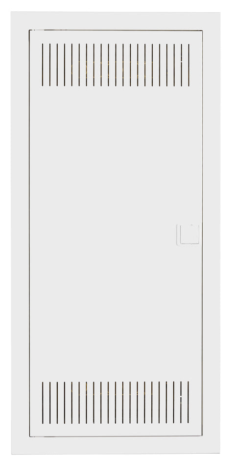 Flush-mounted media enclosure 4-rows - partition wall