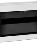Dulap distrib. apl. IP65, 18UH, 1 rând. cu uşă transparentă