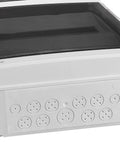 Dulap distrib. apl. IP65, 72UH, 4 rând. cu uşă transparentă