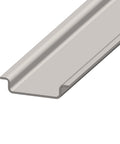 DIN-rail low, unperforated, sendzimir zinced
