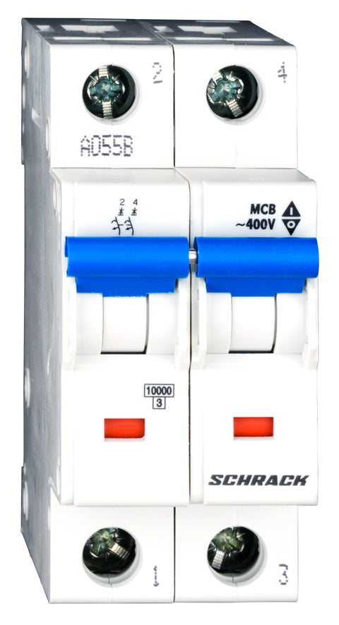 Miniature Circuit Breaker (MCB) C, 50A, 2-pole, 40° C, 10kA
