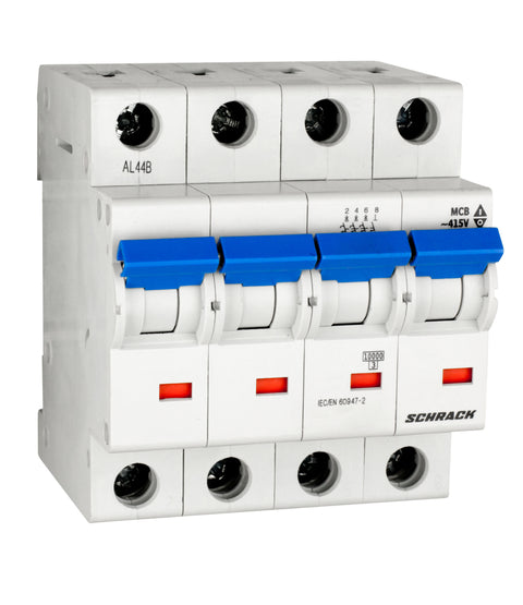 Întreruptor automat modular(MCB), C, 63A, 4poli, 40° C, 10kA