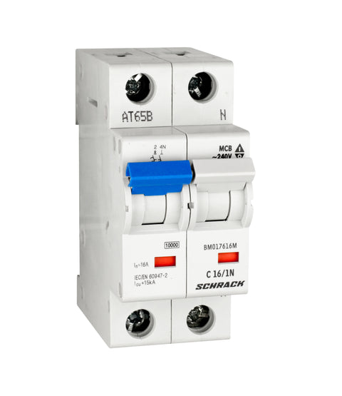Miniature Circuit Breaker (MCB) C, 16A, 1+N, 40° C, 10kA