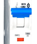 Miniature Circuit Breaker (MCB) D, 2A, 1-pole, 10kA, 40° C