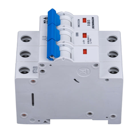 Miniature Circuit Breaker (MCB) D, 25A, 3-pole, 10kA, 40° C