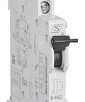 Contact auxiliar 5-250V/4A, 1 ND + 1 NI fix. cu înclichetare
