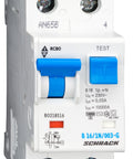 Întreruptor automat+diferenţial, B16/30mA,10kA,tip AC/G,1P+N