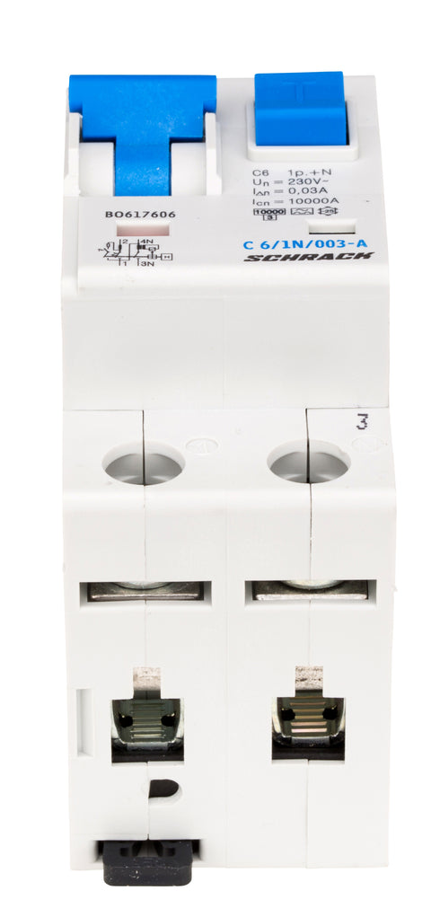 Întreruptor automat+diferenţial, C6/30mA, 10kA, tip A, 1P+N