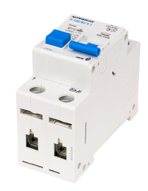 Întreruptor automat+diferenţial, C6/30mA, 10kA, tip A, 1P+N