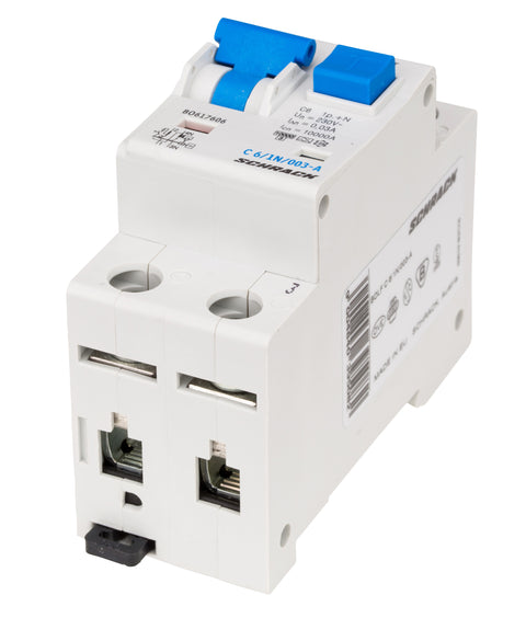 Întreruptor automat+diferenţial, C6/30mA, 10kA, tip A, 1P+N