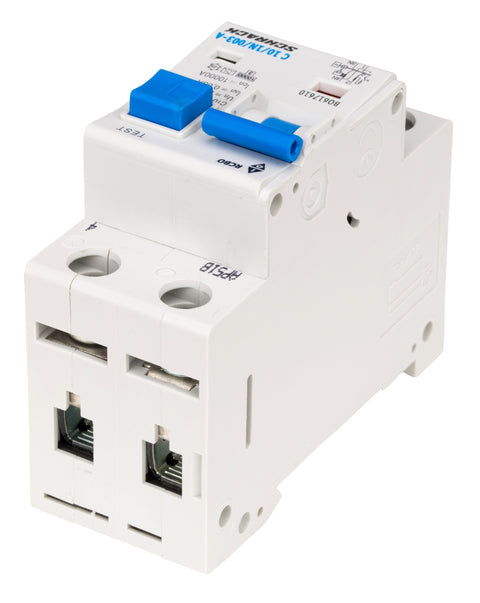 Întreruptor automat+diferenţial, C10/30mA, 10kA, tip A, 1P+N