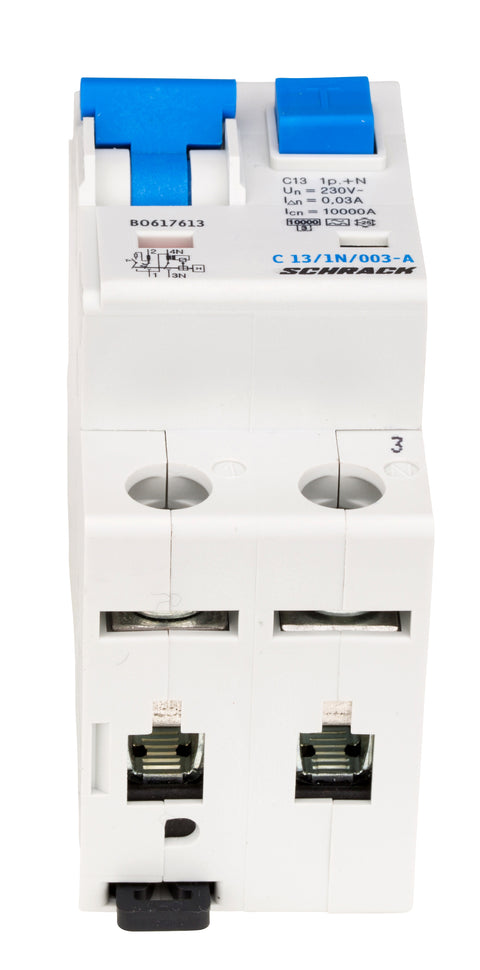 Întreruptor automat+diferenţial, C13/30mA, 10kA, tip A, 1P+N