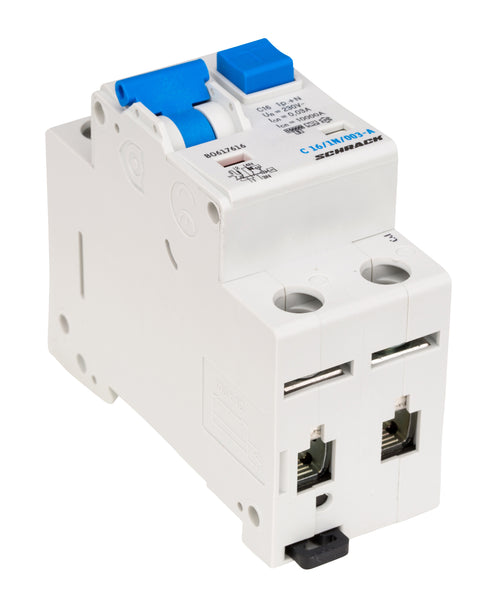 Întreruptor automat+diferenţial, C16/30mA, 10kA, tip A, 1P+N