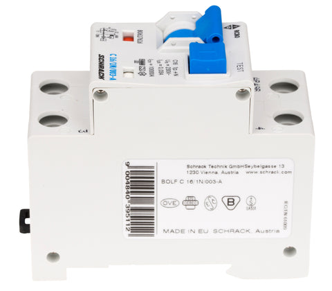 Întreruptor automat+diferenţial, C16/30mA, 10kA, tip A, 1P+N