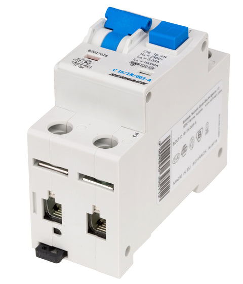 Întreruptor automat+diferenţial, C16/30mA, 10kA, tip A, 1P+N