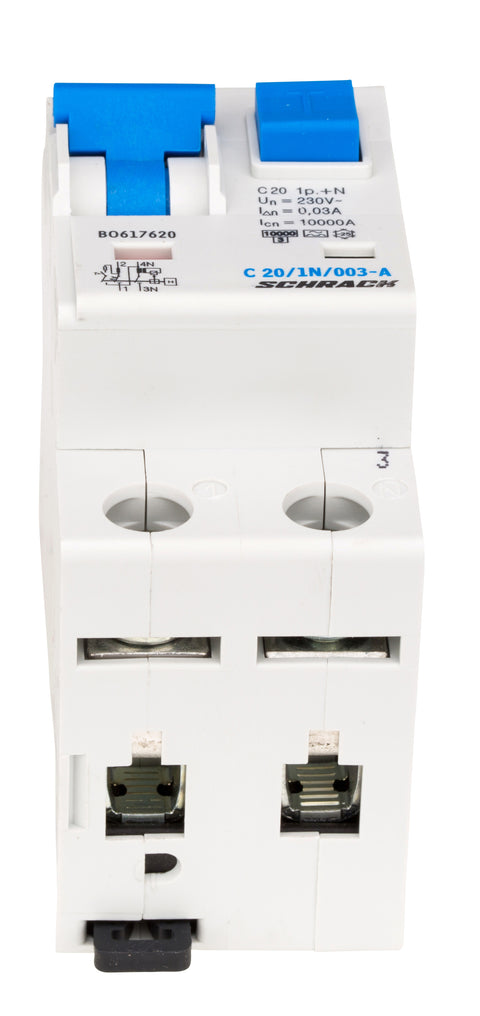 Întreruptor automat+diferenţial, C20/30mA, 10kA, tip A, 1P+N