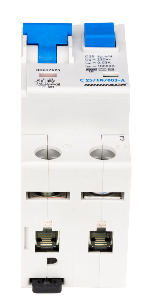 Întreruptor automat+diferenţial, C25/30mA, 10kA, tip A, 1P+N