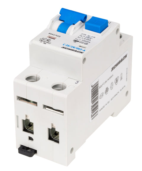 Întreruptor automat+diferenţial, C25/30mA, 10kA, tip A, 1P+N