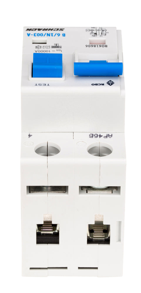Întreruptor automat+diferenţial, B6/30mA, 10kA, tip A, 1P+N