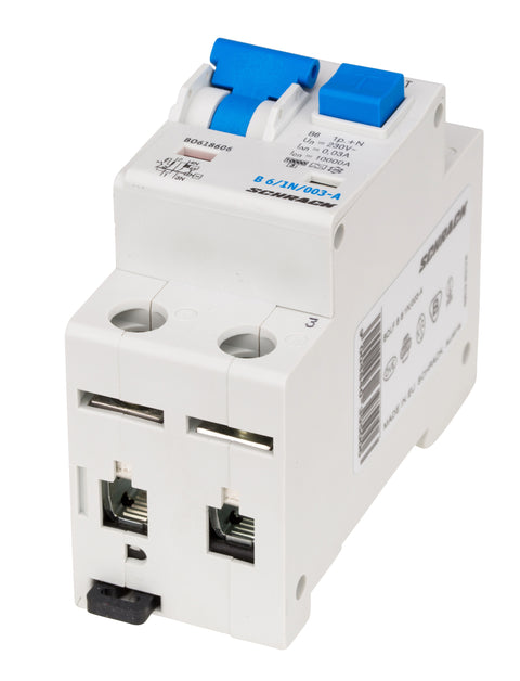 Întreruptor automat+diferenţial, B6/30mA, 10kA, tip A, 1P+N