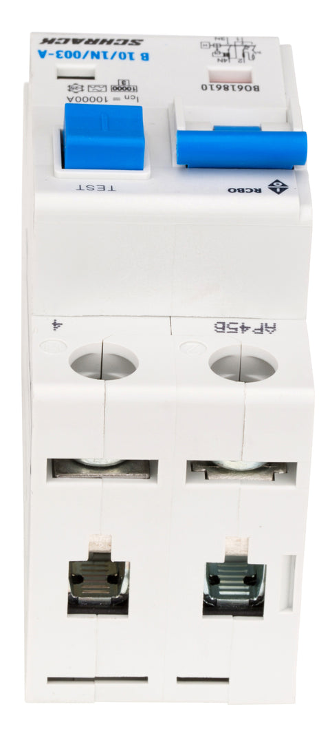 Întreruptor automat+diferenţial, B10/30mA, 10kA, tip A, 1P+N