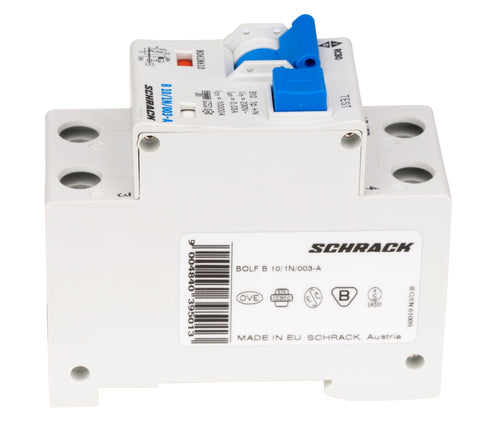 Întreruptor automat+diferenţial, B10/30mA, 10kA, tip A, 1P+N