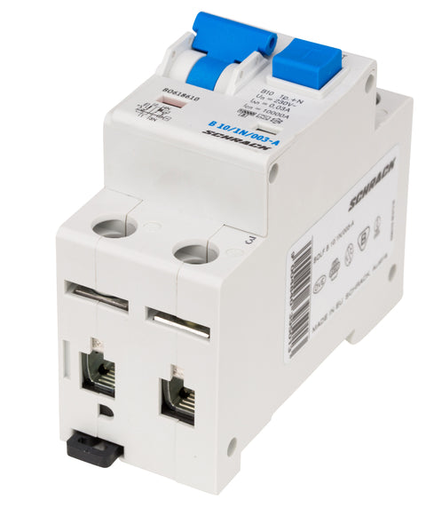 Întreruptor automat+diferenţial, B10/30mA, 10kA, tip A, 1P+N