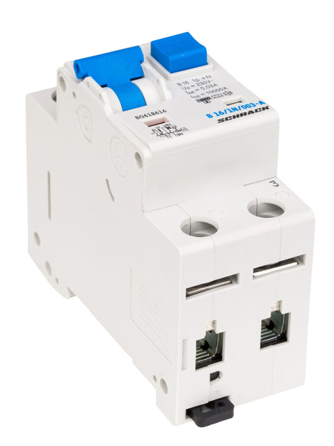 Întreruptor automat+diferenţial, B16/30mA, 10kA, tip A, 1P+N