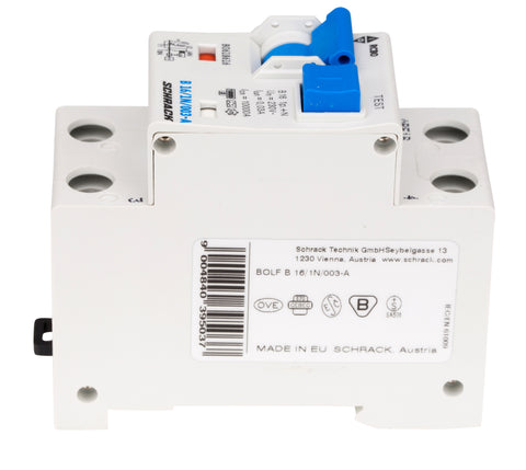 Întreruptor automat+diferenţial, B16/30mA, 10kA, tip A, 1P+N