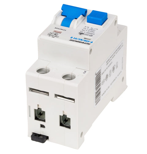 Întreruptor automat+diferenţial, B16/30mA, 10kA, tip A, 1P+N