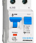 Întreruptor automat+diferenţial, B20/30mA, 10kA, tip A, 1P+N