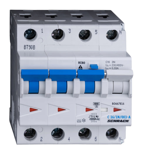 Întreruptor automat diferential C16/3+N 30mA tip A 6kA