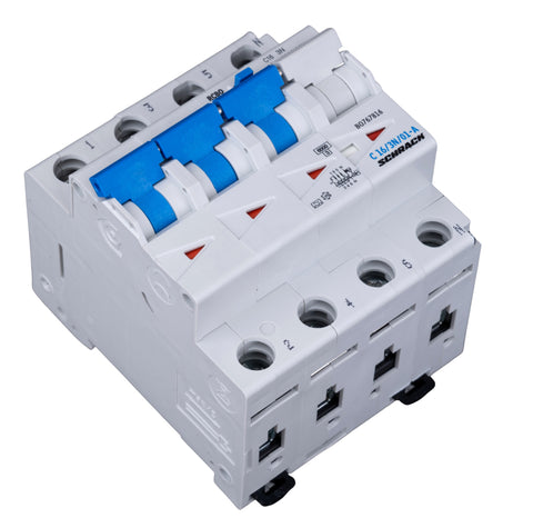 Întreruptor automat+diferenţial, C16/100mA, 6kA, tip A, 3P+N