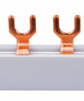 Busbar, 1xRCCB 4-pole, 4xSPD, 1xMCB 3+N, 12MW, 10mm2