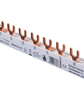 Busbar, 1xRCCB 4-pole, 4xSPD, 1xMCB 3+N, 12MW, 10mm2