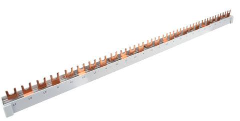 Baretă furcă,1xRCCB 4 poli, 2xMCB 3+N, 7xMCB 1+N,26 M,10 mmp