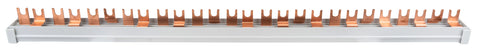 Baretă furcă,1xRCCB 4 poli, 2xMCB 3+N, 7xMCB 1+N,26 M,10 mmp