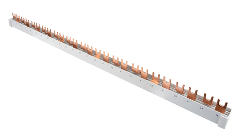 Baretă furcă,1xRCCB 4 poli, 2xMCB 3+N, 7xMCB 1+N,26 M,10 mmp
