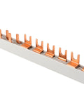 Busbar, 1xRCCB 4-pole, 1 MCB 3+N, 6 MCB 1+N/1 MW, 14MW