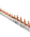Busbar, 1xRCCB 4-pole, 1 MCB 3+N, 6 MCB 1+N/1 MW, 14MW
