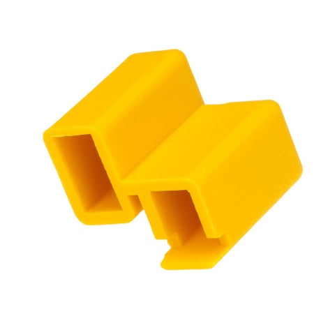 Protection-cover yellow for pin busbar on 1 MW
