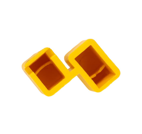 Protection-cover yellow for pin busbar on 1 MW