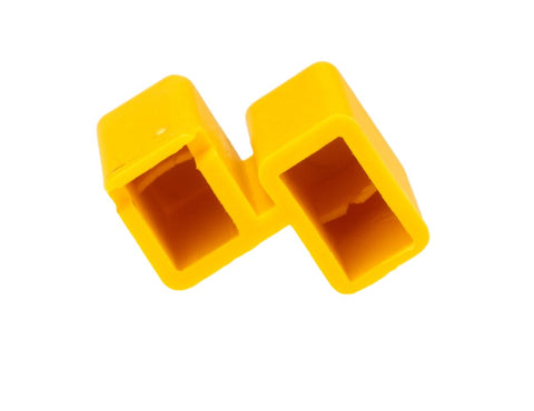 Protection-cover yellow for pin busbar on 1 MW