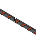 Baretă 1 pol cu lamele, 16mm², cu pas de 27mm, DO, 1m