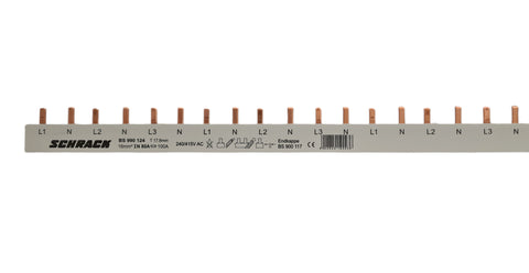 Baretă cu contacte pini, 16 mm², L1,N/L2,N/L3,N, 4poli, 54UH