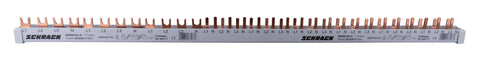 Busbar, 1xRCCB 4-pole, 2xMCB 4-pole, 18 x MCB 1+N/1 MW, 30MW