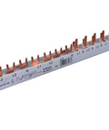 Busbar, 1xRCCB 4-pole, 2xMCB 4-pole, 18 x MCB 1+N/1 MW, 30MW