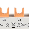 Busbar, 1xRCCB 4-pole, 1 MCB 3-pole, 5 MCB 1+N/1 MW, 12MW