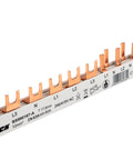 Busbar, 1xRCCB 4-pole, 1 MCB 3-pole, 5 MCB 1+N/1 MW, 12MW