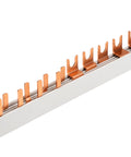 Busbar, 1xRCCB 4-pole, 1 MCB 3-pole, 5 MCB 1+N/1 MW, 12MW